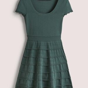 Boden Teal Short Sleeve Mini Dress